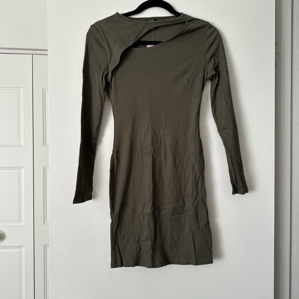Wild Fable Olive Long Sleeve Dress